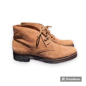 Eddie Bauer Dawn Brown Suede Chukka Crepe Sole Lace Up Leather Ankle Bootie 7M